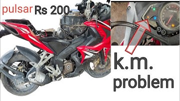 pulsar rs 200 speedometer not working               k.m. problem