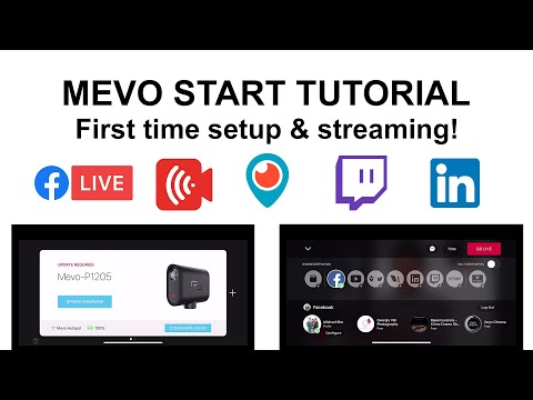 Mevo Start - First Time Setup Tutorial - Get right onto Facebook, Twitch, Periscope, Youtube etc.