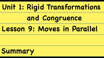 8th Grade Illustrative Mathematics: Gr. 8; Unit 1; Lesson 9: Summary