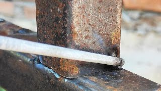 3 positions for correct welding techniques | welding thin square iron pipe