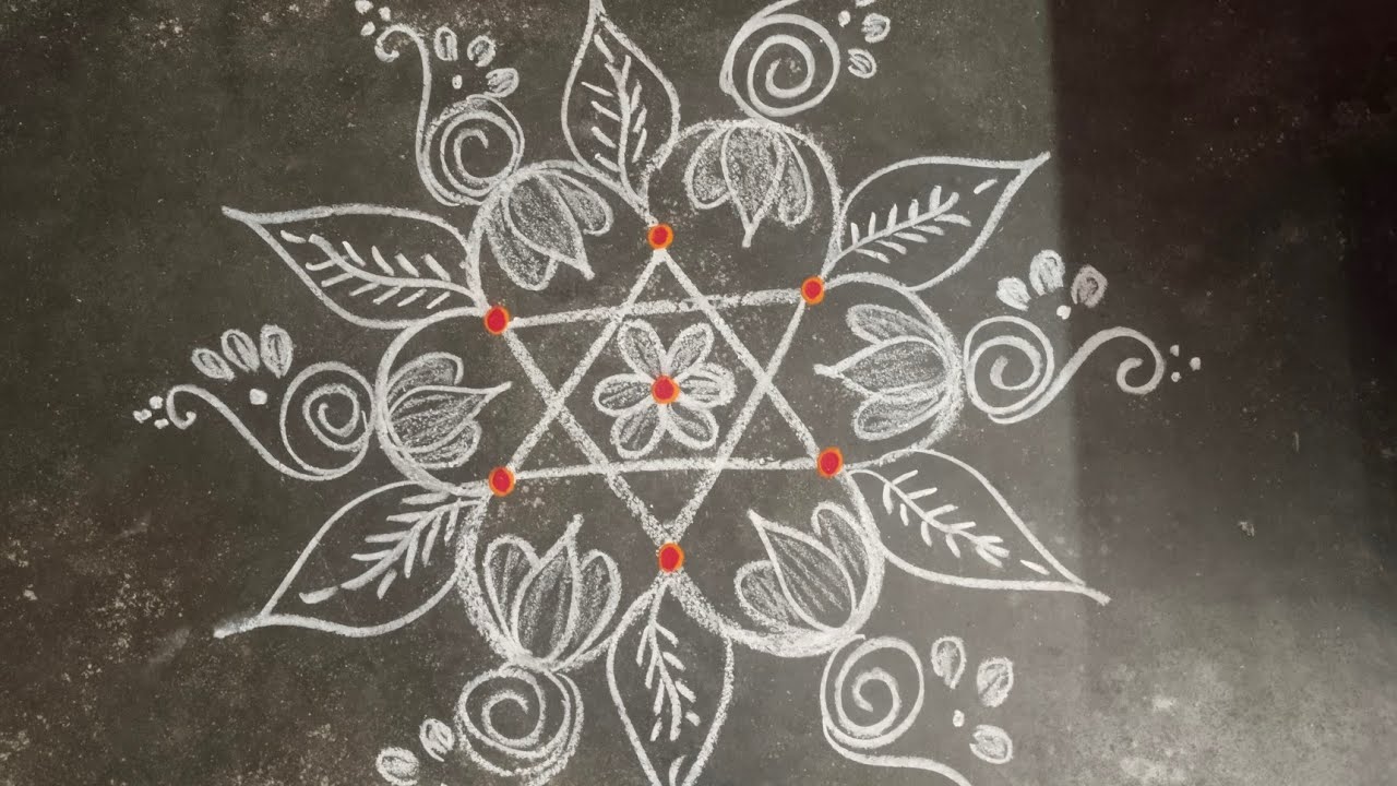Creative Rangoli kolangal for Beginners 💥💥💥
