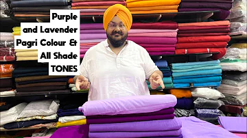 Purple & Lavender Pagari Colour & All Shade Tone #turban #turbantutorial #pagri