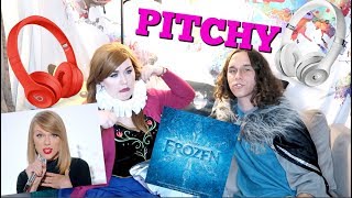 Singing while wearing NOISE CANCELING HEADPHONES | Frozen