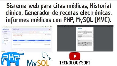 SISTEMA WEB PARA CITAS MEDICAS, GENERADOR DE RECETAS, HISTORIAL CLINICO CON PHP Y MYSQL - MVC|OFERTA