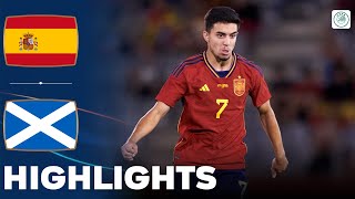 Spain vs Scotland | Highlights | U21 Euro Qualification 11-09-2023
