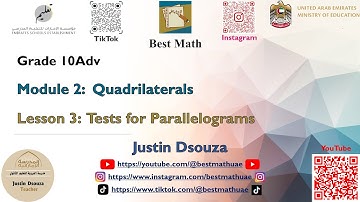 Tests for Parallelograms [Module 2 Lesson 3]