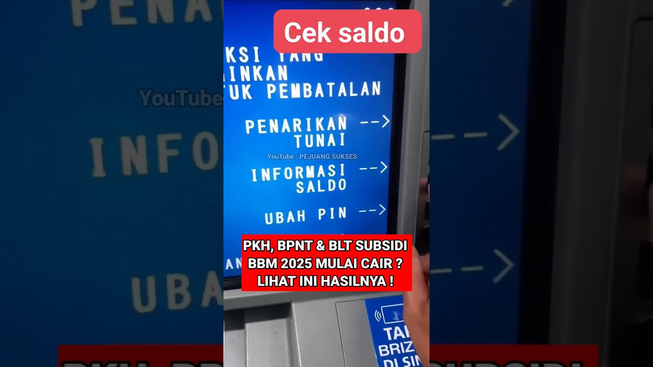 CEK SALDO PKH BPNT BLT SUBSIDI BBM 2025 CAIR ? 