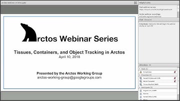 Tissues, Containers, and Object Tracking in Arctos