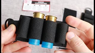 Shotgun 12 gauge shell holders with velcro, side saddle - available in 2, 4, 6 and 10 pack