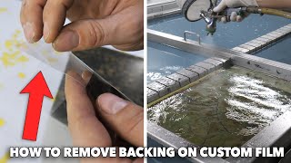 How To Remove The Backing On Custom Hydrographic Film