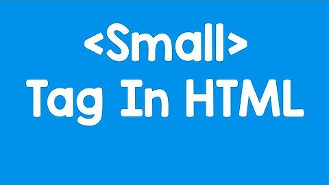 Small tag in HTML//HTML basic tag//HTML Tutorials for begginers//HTML most important tag //learn it