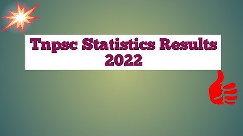 TNPSC exam results 2022 #tnpsc #combined #statistics #result #2022 #in tamil #trending #breakingnews