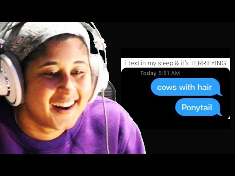BABY CATE REACTS TO Sleep Texting | Matt Rose