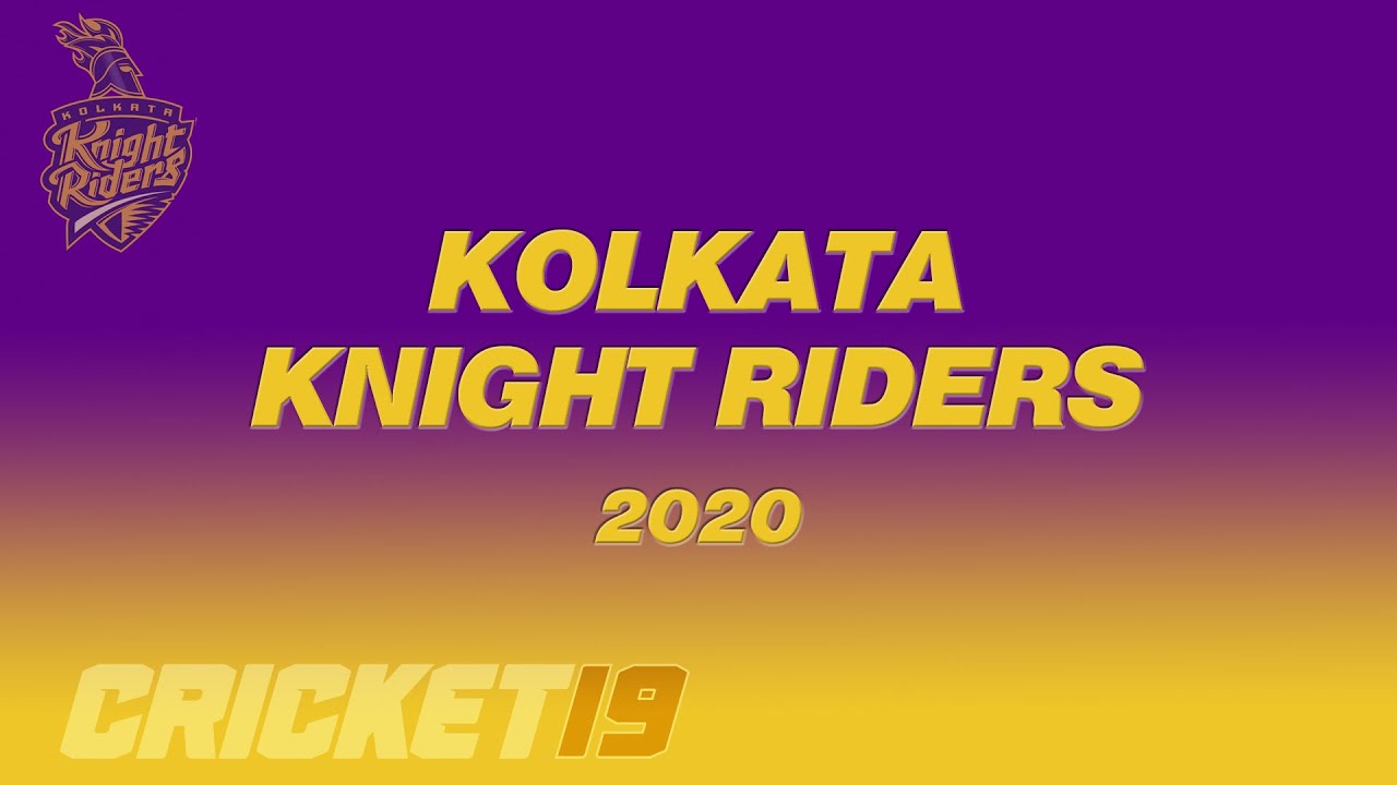Cricket 19: Kolkata Knight Riders/KKR IPL 2020 Kit/Playface/Stadium
