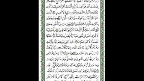 سورة البقرة للشيخ السديسي مقسمة الى صفحات للحفظ بالتكرار...الصفحة 19