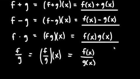 Lesson 2.5 : Combinations and Compositions of Functions
