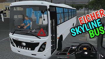 Eicher Skyline Bus Mod For Bus Simulator Indonesia|| Bussid Mod