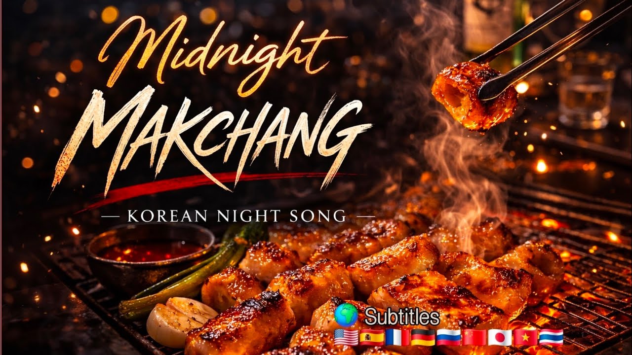 A Night Flowing Over Grilled Makchang | Gentle Emotional Song with Korean Lyrics – Soft After