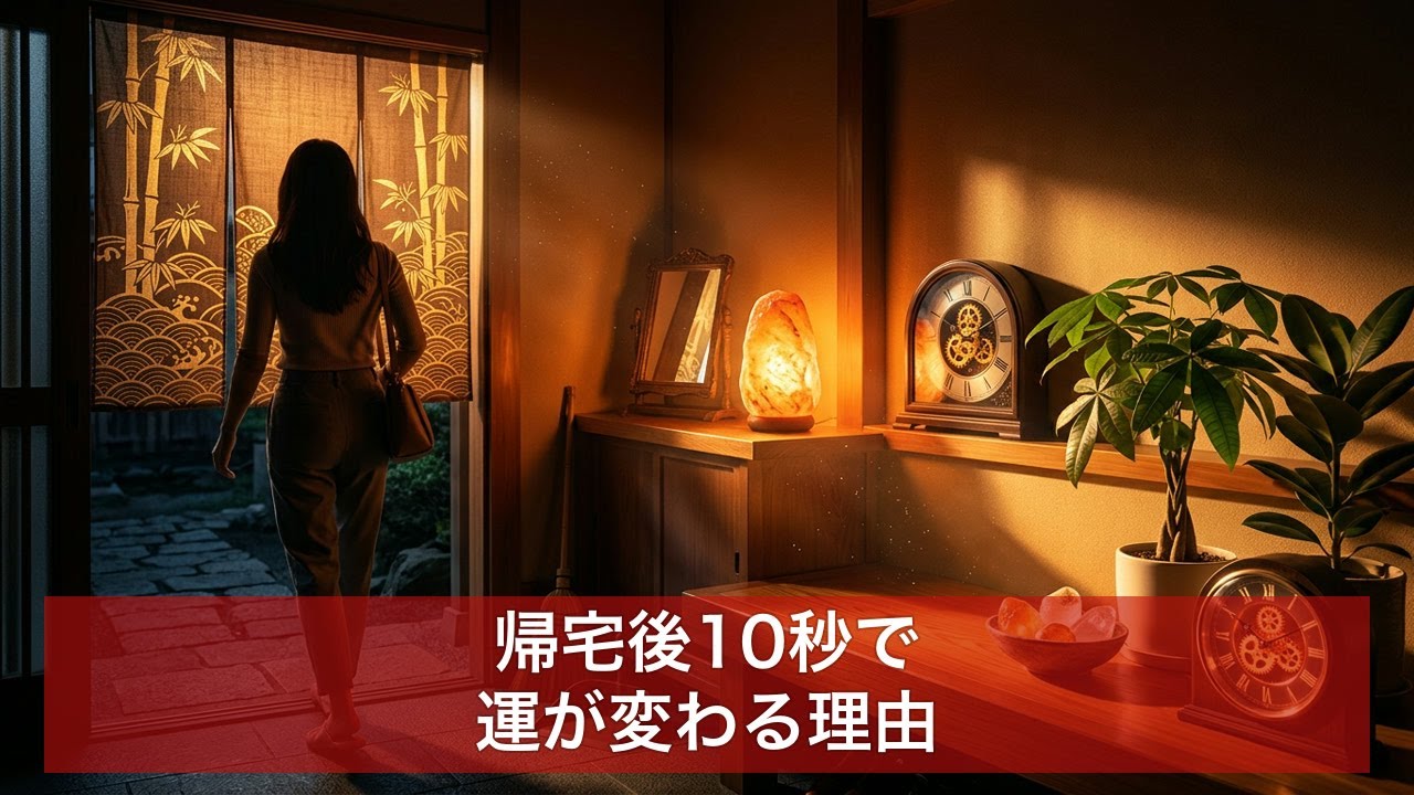 【開運習慣】帰宅後10秒の習慣で運が変わる理由7選｜今日からできる