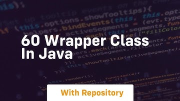 60 wrapper class in java