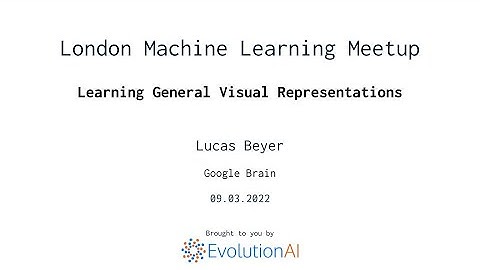 Lucas Beyer | Learning General Visual Representations