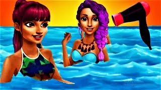 Baby Care Girls Games | Girls Beach Swimming | Hannah's High School Summer Crush - Best Baby Games screenshot 3