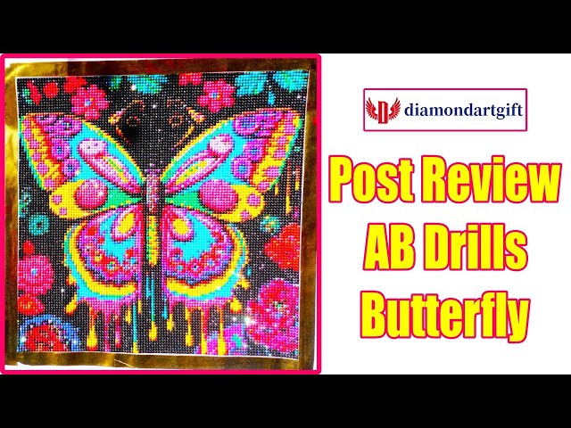 DIAMONDARTGIFT Completed AB Drill Butterfly Diamond Painting