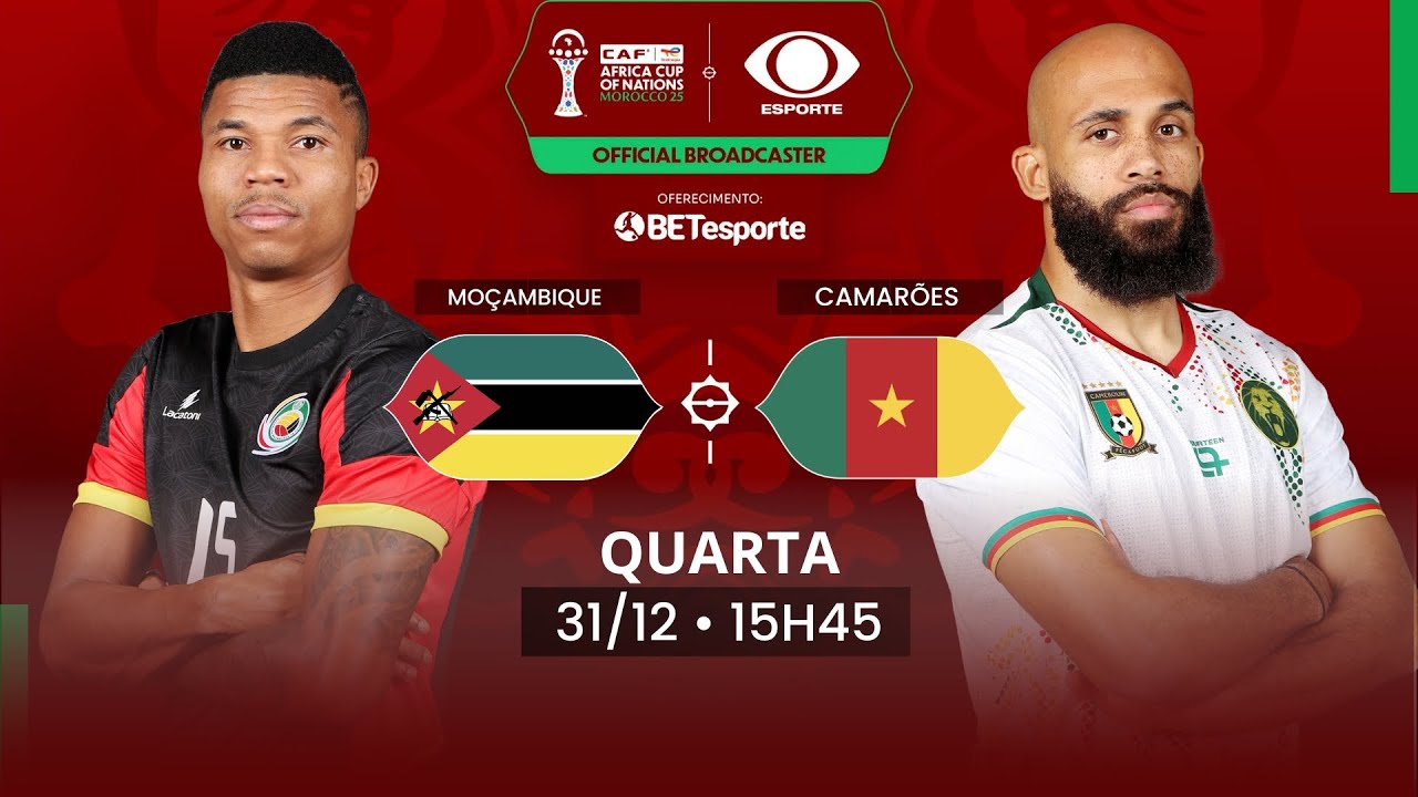 [AO VIVO] COPA AFRICANA DE NAÇÕES – MOÇAMBIQUE x CAMARÕES | 31/12/2025
