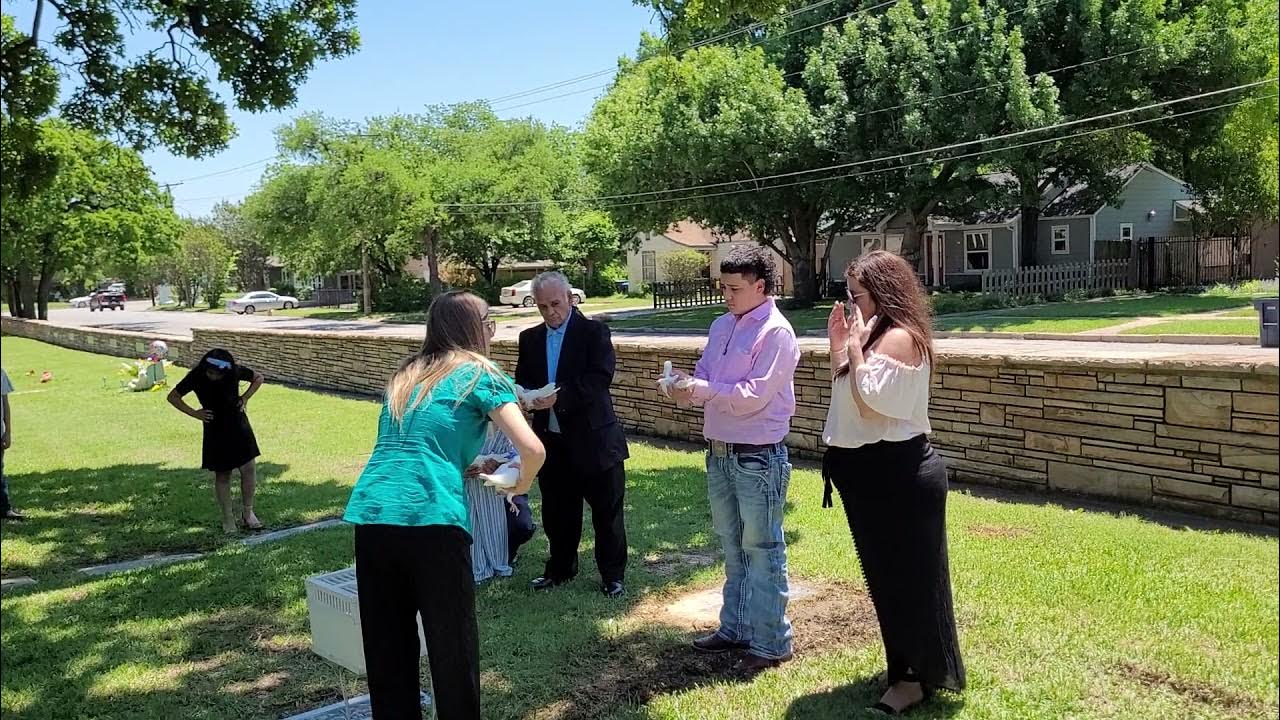 White dove release at Mt. Olivet YouTube