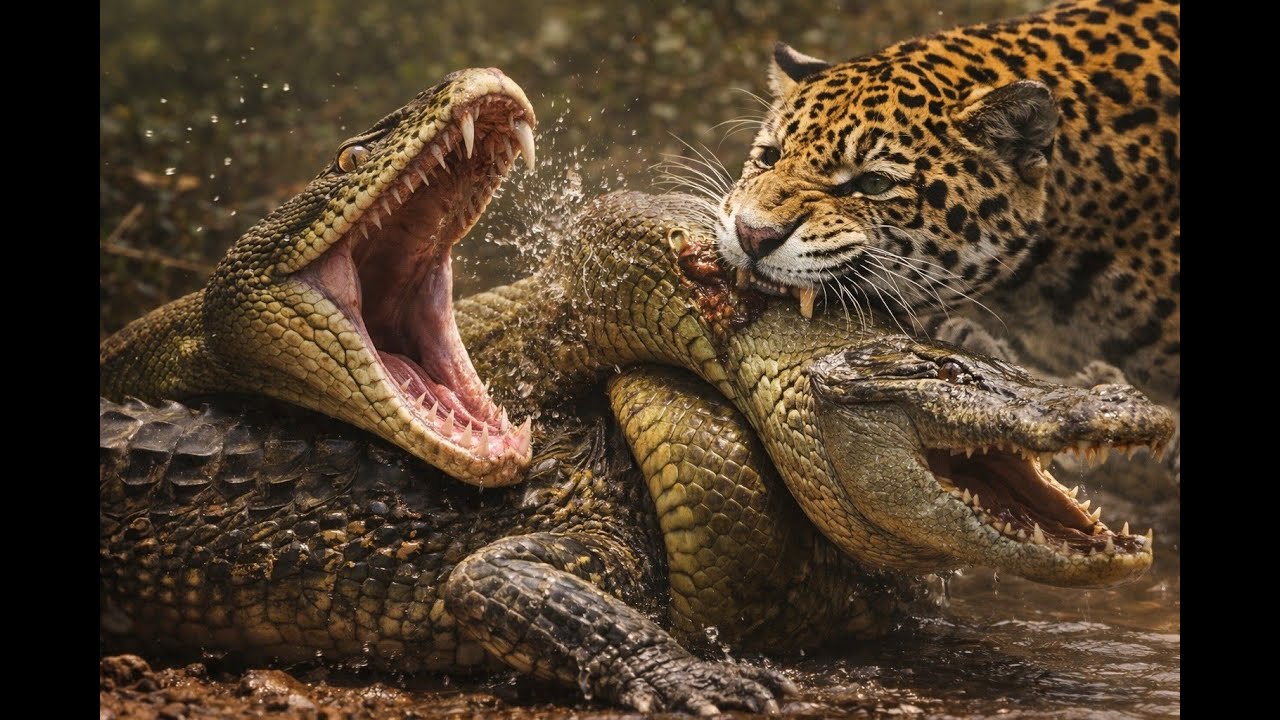 Wild Life Amazon Jungle When Predators Turn on Each Other Anaconda vs ...