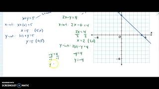 Algebra 1A Lesson 11.3 Solving Linear Systems by Adding or Subtracting
