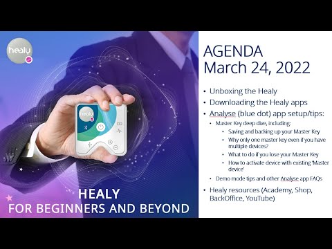Healy for Beginners & Beyond (3/24/2022) | Analyse App Setup | Master Key deep dive