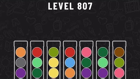 Ball Sort Puzzle Level 807 #ballsortpuzzle #ballsortpuzzlegameplay #puzzlegame #mobilegames