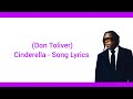 Don Toliver Cinderella Lyrical Video mp3