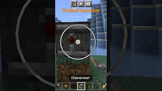 Minecraft Fireball Launcher tutorial (EASY)