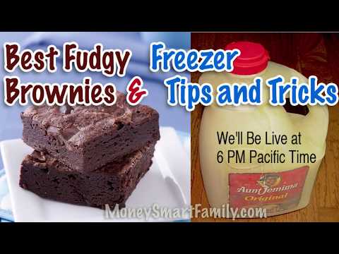 Sticky Fudgy Brownies – Freezer Tricks and Money Saving Forms