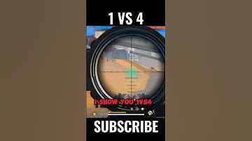 1VS4 destroy in seconds 🥵 AWM GOD LVL CLUTCH 🥶#shorts #shortsfeed #trending #b2k#arisudanyt#ironicff