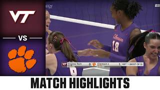 Virginia Tech vs. Clemson Match Highlights | 2026 ACC Volleyball