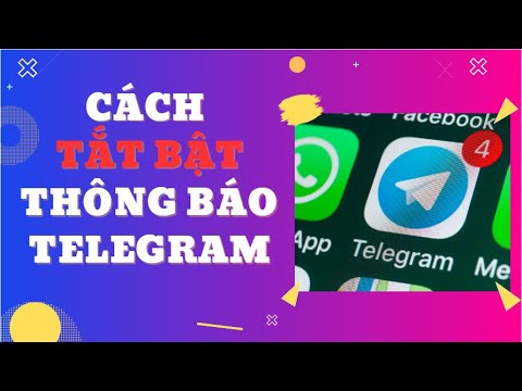 Cách Tắt Bật thông báo Telegram trên iPhone và Android