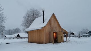 СУПЕР ПЕЧЬ в мастерскую | печь-камин длительного горения для дачи и дома