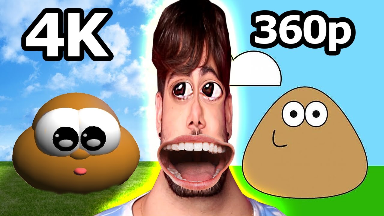 POU MAIS É EM 4K MAIS REALISTA QUE O REAL!! 