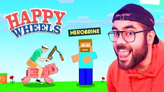  HEROBRINE in HAPPY WHEELS  | Hitesh KS