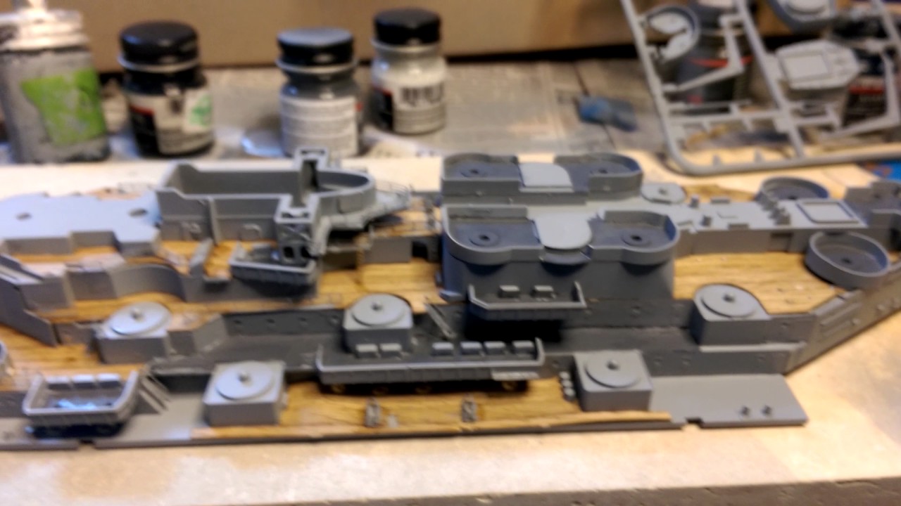 Tamiya 1/350 Missouri build part 13 YouTube