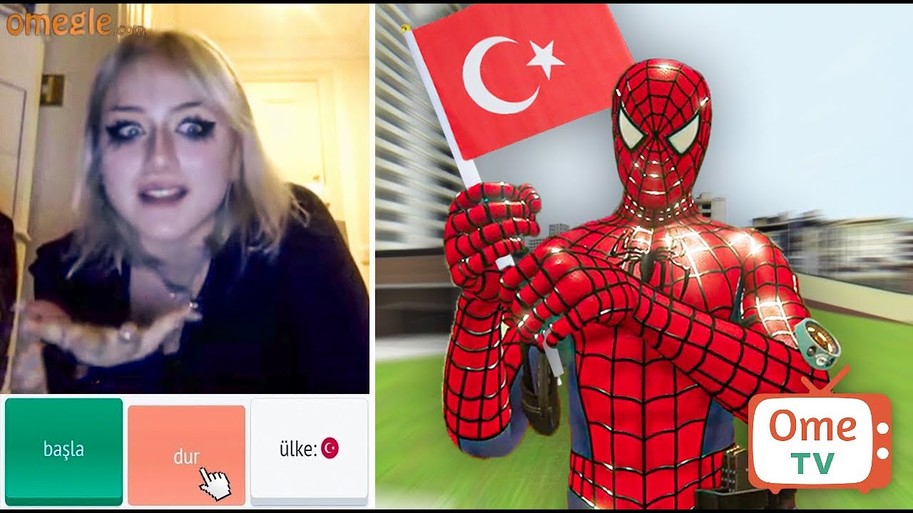 OMEGLE ÖRÜMCEK ADAMLA TROLLEDİM