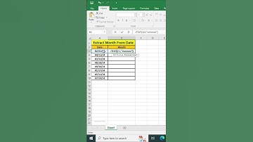 📅 How to Extract Month Name from Date in Excel | Easy Excel Formula #Shorts #exceltips #exceltricks