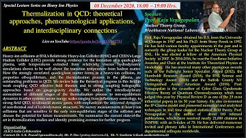 Special Lecture Series on Heavy Ion Physics: Lecture by Prof. Raju Venugopalan