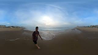 Walk with me on South Padre beach 360 video