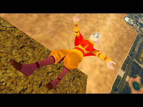 GMOD Ragdolls and funny fails | [Aang avatar]