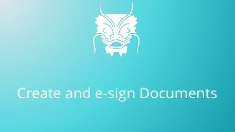 Create and E-sign a Document with Zegal
