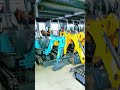 Model 10 Mini Excavators – 30–40 Units Neatly Lined in Workshop